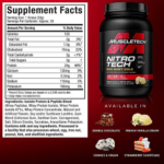MuscleTech Proteína Nitro Tech 100% Whey Gold 2 Lbs