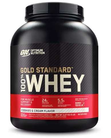 Optimun Nutrition Proteína Whey Gold Standar 100% 5 Lbs