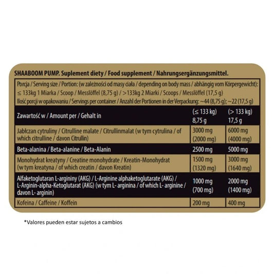 Levrone Shaaboom Pump 385g Fruit Punch