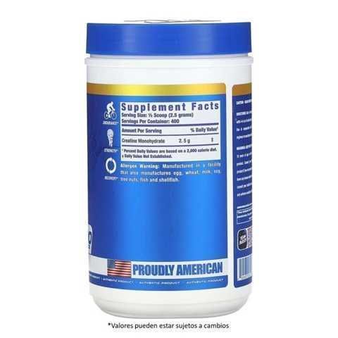 Ronnie Coleman Creatina Monohidratada 1kg x 400 Srv.