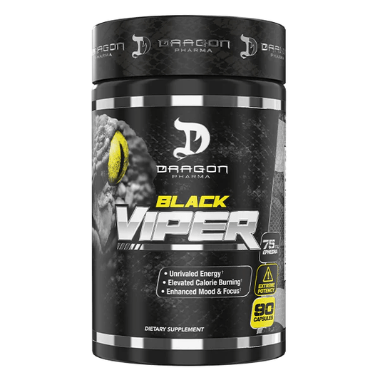 Dragon Pharma – Black Viper Quemador de Grasa x 90 Cap.