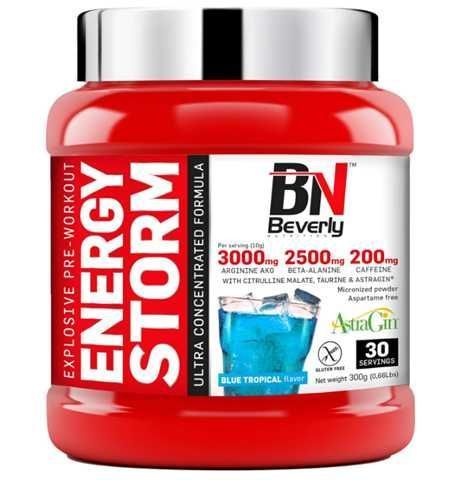 Beverly Energy Storm Pre Entreno Blue Tropical X 30 Serv