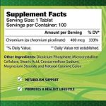 Alfa Picolinato De Cromo 400 Mcg X 100 Tabletas