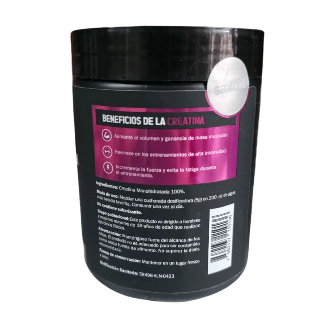 Saxofit Creatina Ultra Micronizada 400gr. / 500 Mesh x 80 Srv