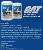 Gat Creatina Monohidratada X 300 Gramos / 60 srv