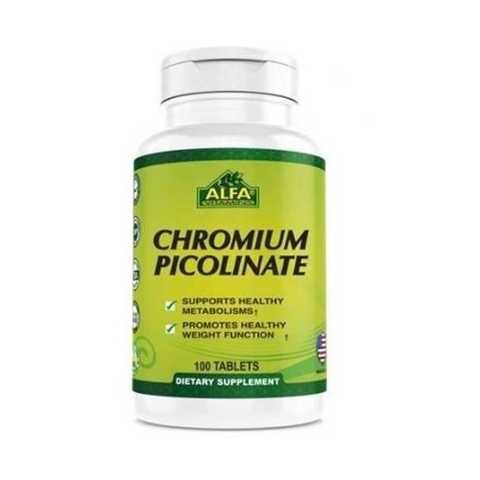 Alfa Picolinato De Cromo 400 Mcg X 100 Tabletas