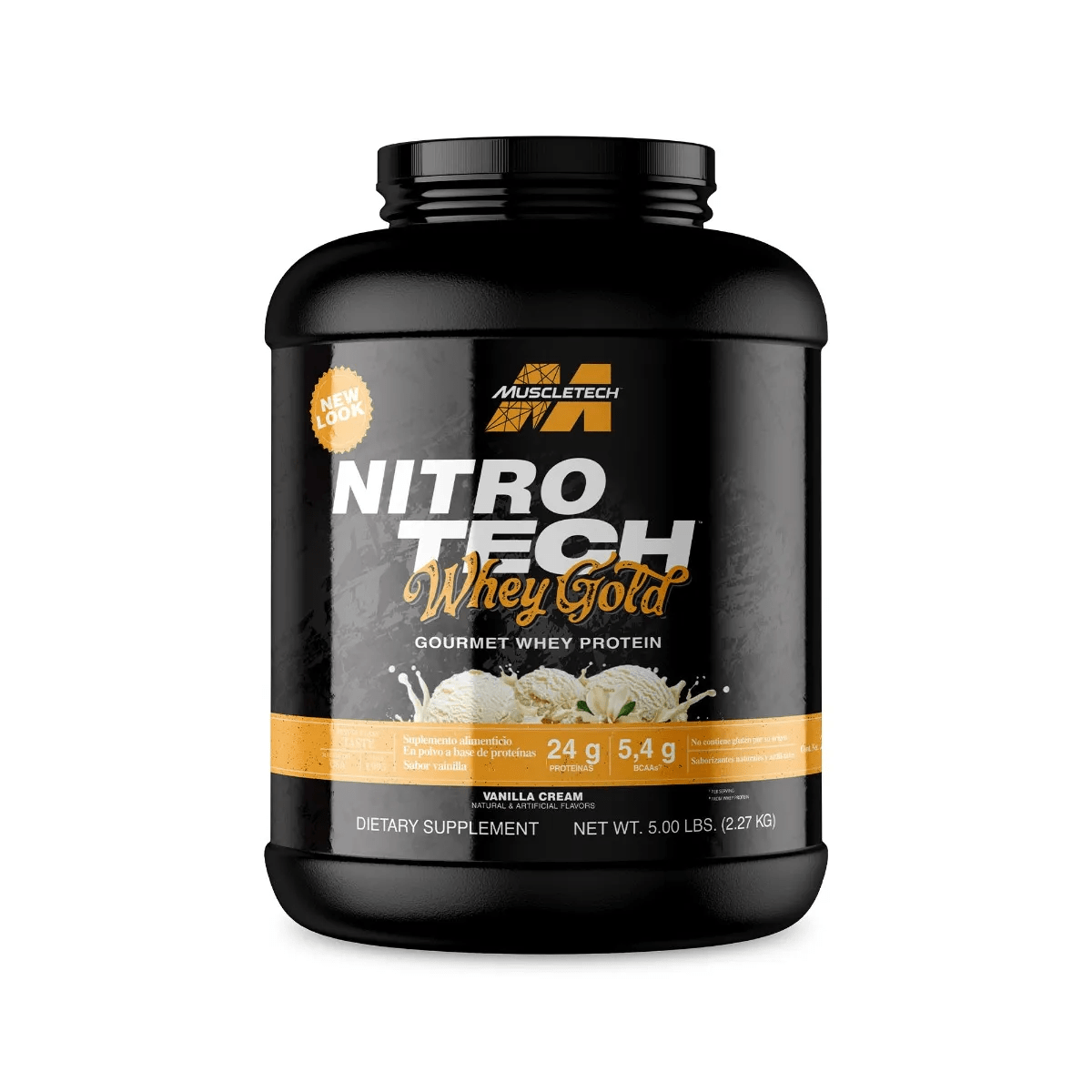 MuscleTech Proteína Nitro Tech 100% Whey Gold 5 Lbs